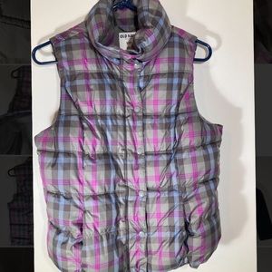 Old Navy Fleece-Lined Plaid Vest